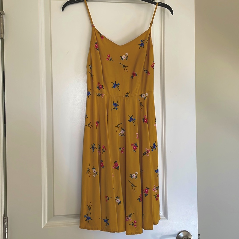 Old Navy Yellow Flower Dress
